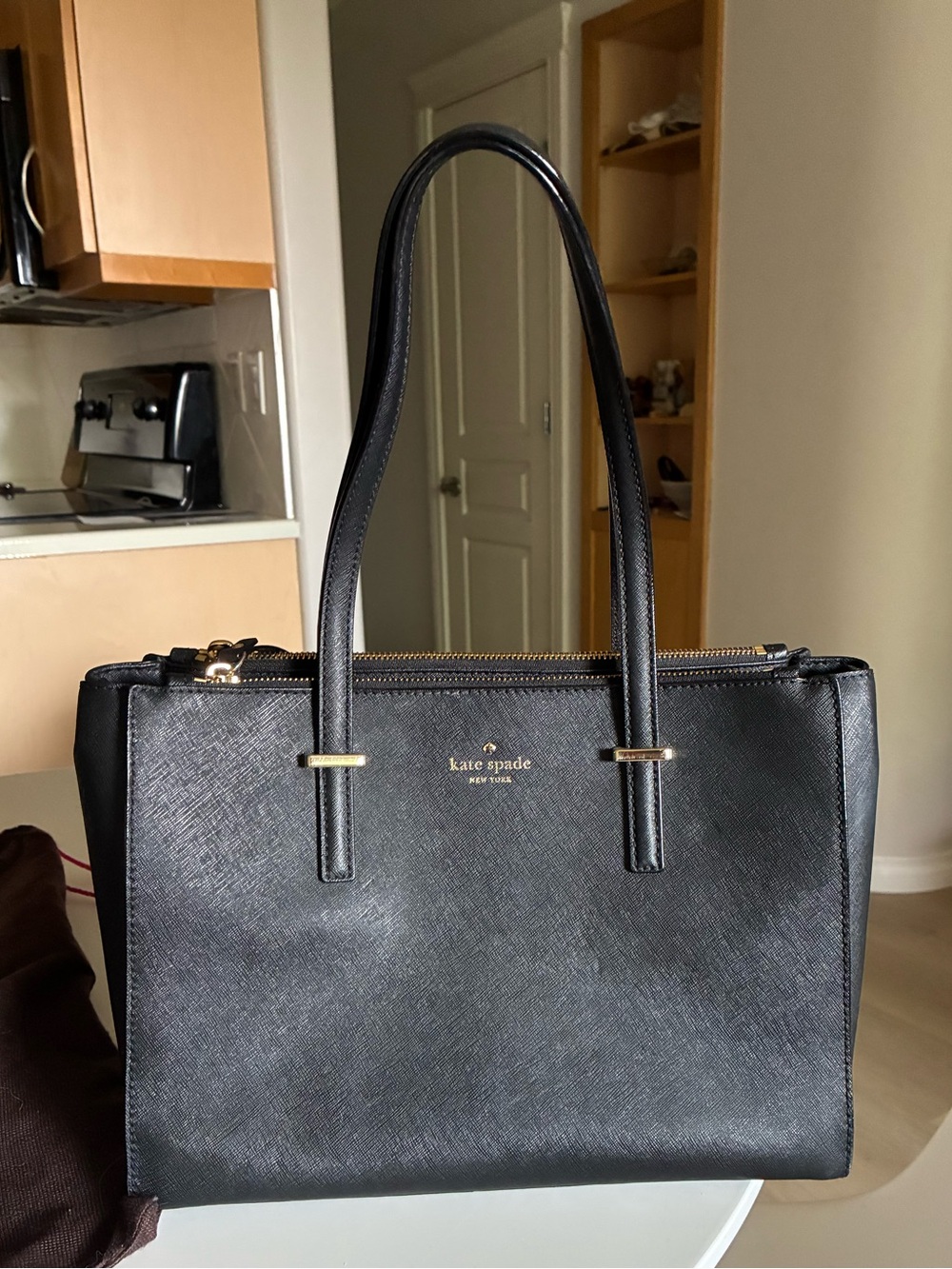 Black Kate Spade Midsized Tote